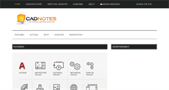 Desktop Screenshot of cad-notes.com