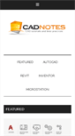 Mobile Screenshot of cad-notes.com
