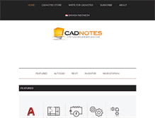 Tablet Screenshot of cad-notes.com